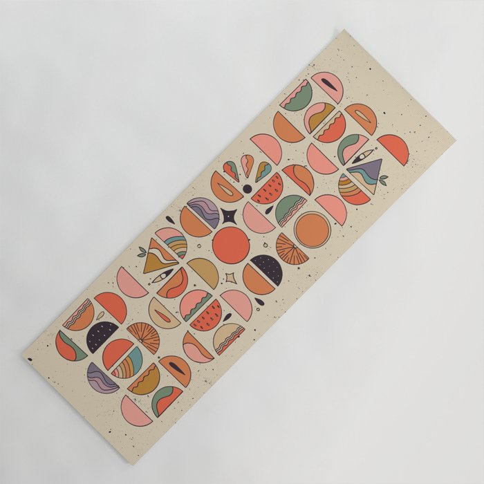 Retro Fruits Yoga Mat Gallery Image 1
