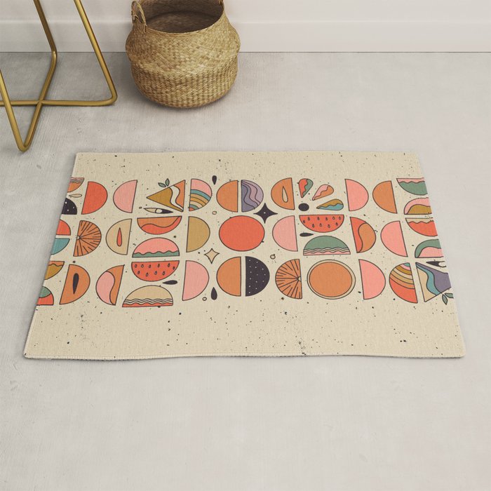 Retro Fruits Rug Gallery Image 1