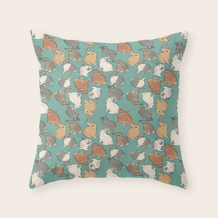 Bunnies Throw Pillow Gallery Image 6