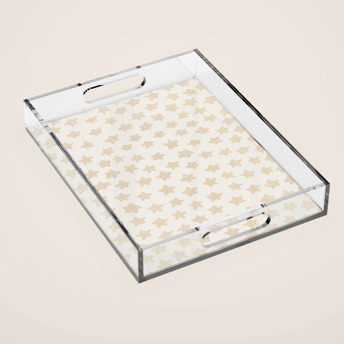 Gold Stars Pattern Acrylic Tray Gallery Image 1