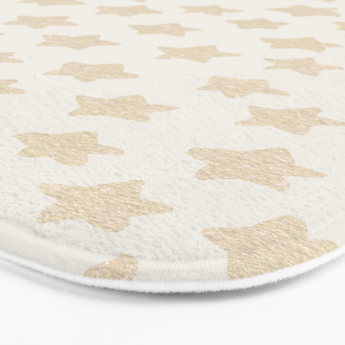 Gold Stars Pattern Bath Mat Gallery Image 3