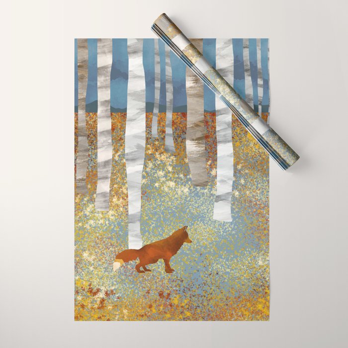 Autumn Fox Wrapping Paper Gallery Image 1