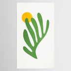 Green Leaf & Sun: Matisse Edition | Mid Century Series Tablecloth Gallery Image 2