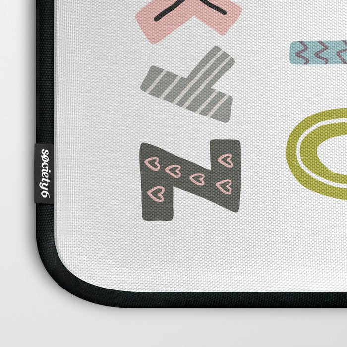 Decorative Alphabet Laptop Sleeve Gallery Image 3