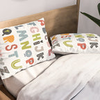 Decorative Alphabet Pillow Sham Gallery Image 2