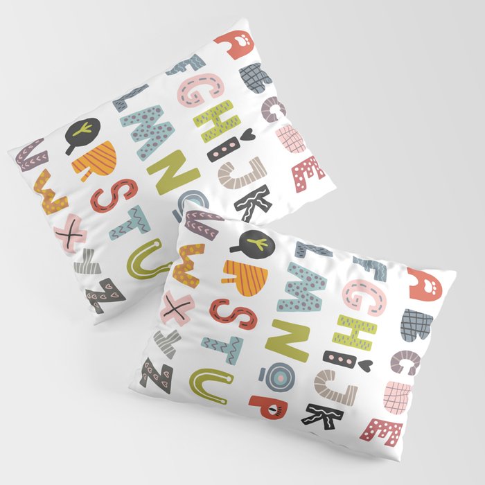 Decorative Alphabet Pillow Sham Gallery Image 3