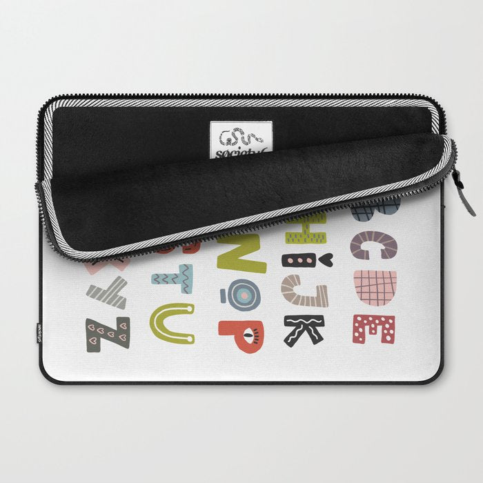 Decorative Alphabet Laptop Sleeve Gallery Image 2