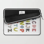 Decorative Alphabet Laptop Sleeve Gallery Image 2