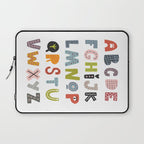 Decorative Alphabet Laptop Sleeve Gallery Image 1
