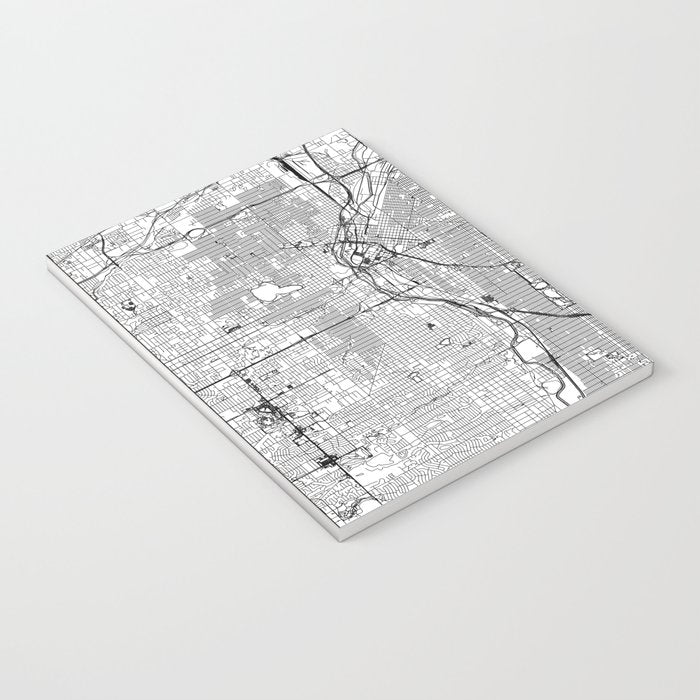 Denver White Map Notebook Gallery Image 3