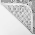 Denver White Map Bath Mat Gallery Image 2