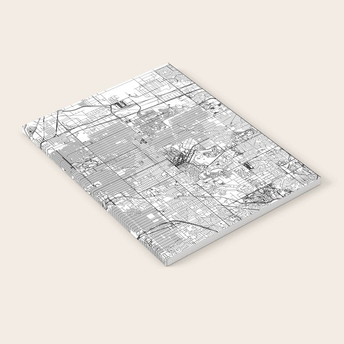 Denver White Map Notebook Gallery Image 2