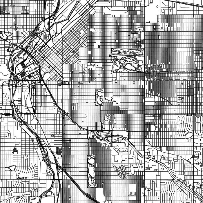 Denver White Map Coffee Mug Gallery Image 2