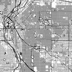 Denver White Map Coffee Mug Gallery Image 2