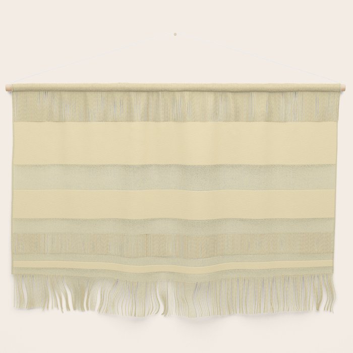 Lemon Honey Creme Pale Soft Yellow Solid Matte Colour Blocks Wall Hanging Gallery Image 1