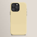 Lemon Honey Creme Pale Soft Yellow Solid Matte Colour Blocks iPhone Case Gallery Image 16