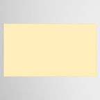 Lemon Honey Creme Pale Soft Yellow Solid Matte Colour Blocks Tablecloth Gallery Image 2