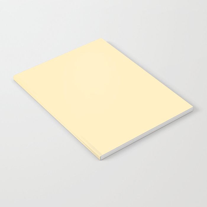 Lemon Honey Creme Pale Soft Yellow Solid Matte Colour Blocks Notebook Gallery Image 1