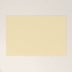 Lemon Honey Creme Pale Soft Yellow Solid Matte Colour Blocks Welcome Mat Gallery Image 1