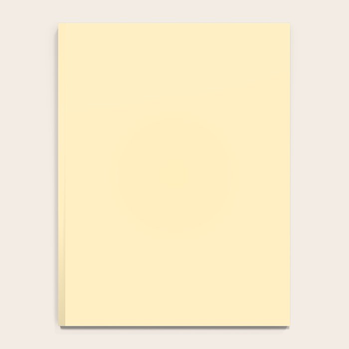 Lemon Honey Creme Pale Soft Yellow Solid Matte Colour Blocks Notebook Gallery Image 4