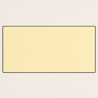 Lemon Honey Creme Pale Soft Yellow Solid Matte Colour Blocks Desk Mat Gallery Image 3