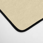 Lemon Honey Creme Pale Soft Yellow Solid Matte Colour Blocks Desk Mat Gallery Image 4