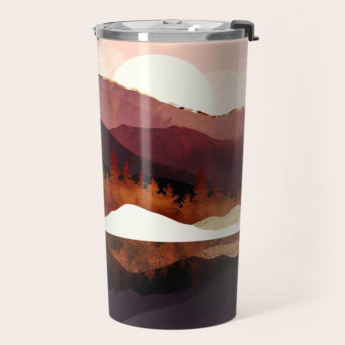 Rose Mountain Reflection Travel Mug Gallery Image 2