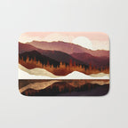 Rose Mountain Reflection Bath Mat Gallery Image 1