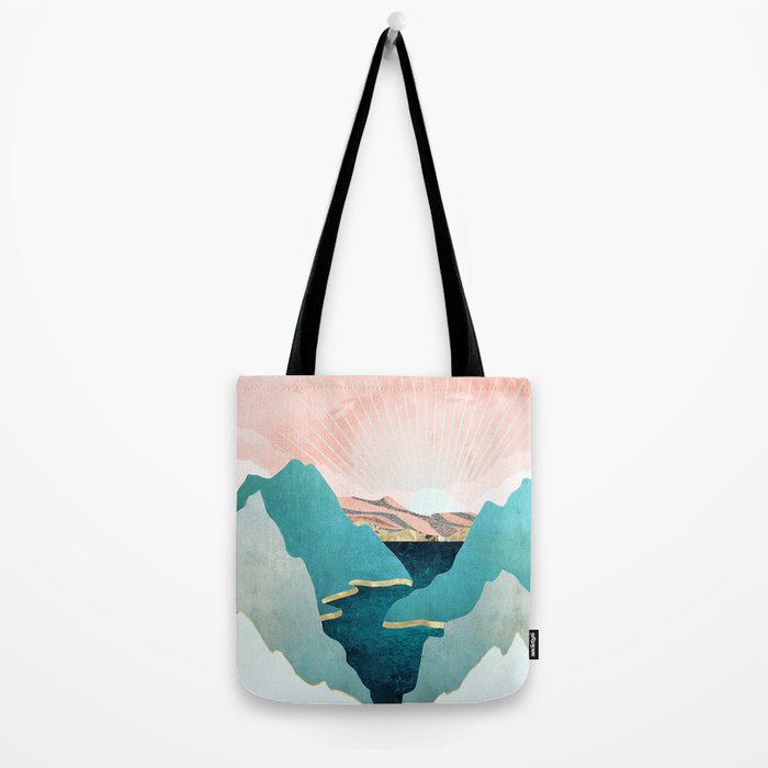 Mint Mountains Tote Bag Gallery Image 2
