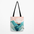 Mint Mountains Tote Bag Gallery Image 2