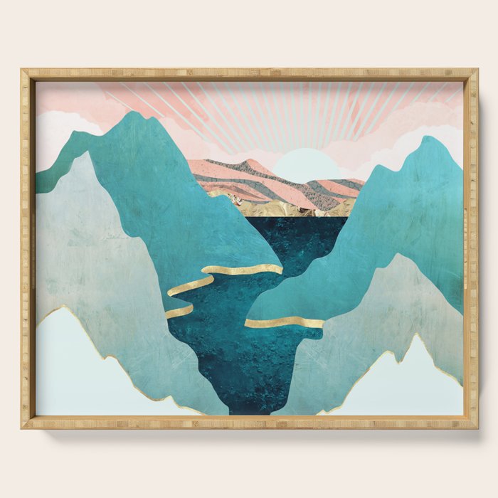 Mint Mountains Serving Tray Gallery Image 1