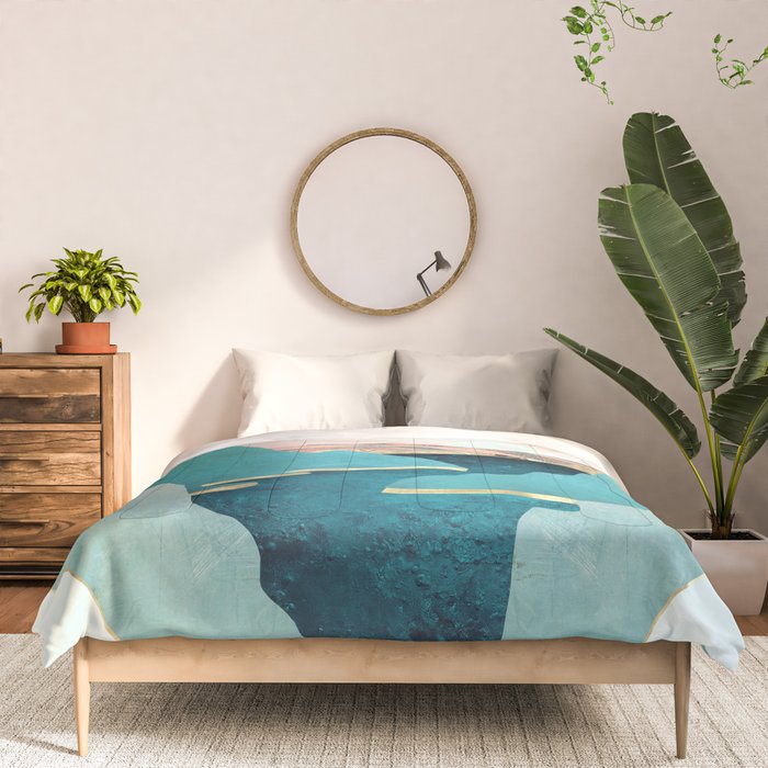 Mint Mountains Comforter Gallery Image 3