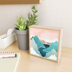Mint Mountains Mini Art Print Gallery Image 2