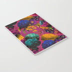 Vintage & Shabby Chic - Purple Botanical Lush Flowers Midnight Garden Notebook Gallery Image 3