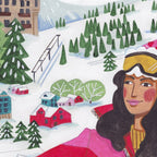 Woman in Gstaad Switzerland Coffee Mug Gallery Image 2