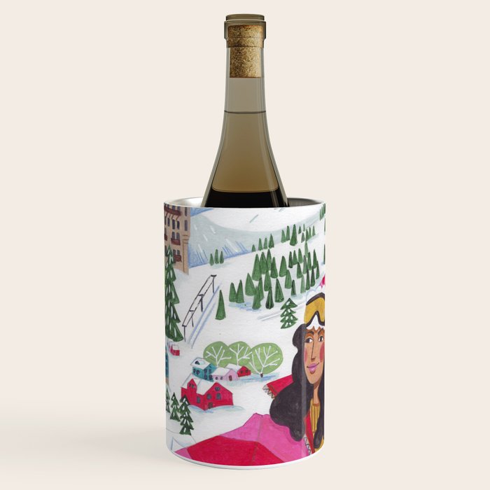 Woman in Gstaad Switzerland Wine Chiller Gallery Image 1