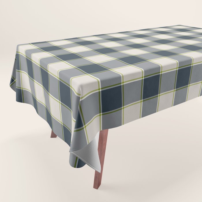 Modern Tartan in Earth Tones Tablecloth Gallery Image 1