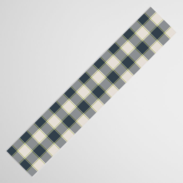 Modern Tartan in Earth Tones Table Runner Gallery Image 3