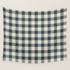Modern Tartan in Earth Tones Wall Tapestry Gallery Image 4