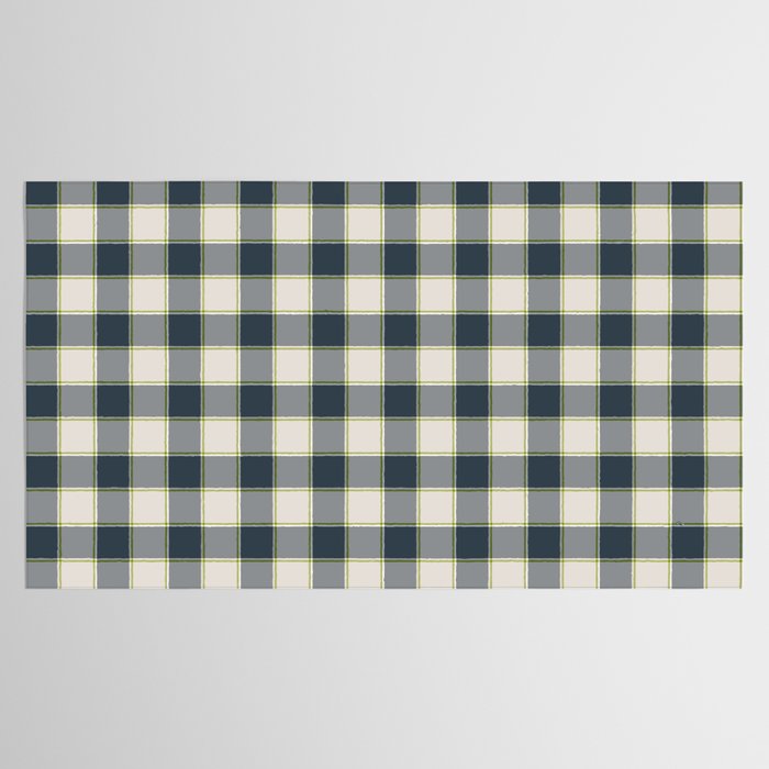 Modern Tartan in Earth Tones Tablecloth Gallery Image 2
