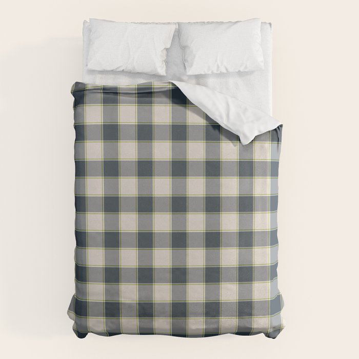 Modern Tartan in Earth Tones Duvet Cover Gallery Image 6