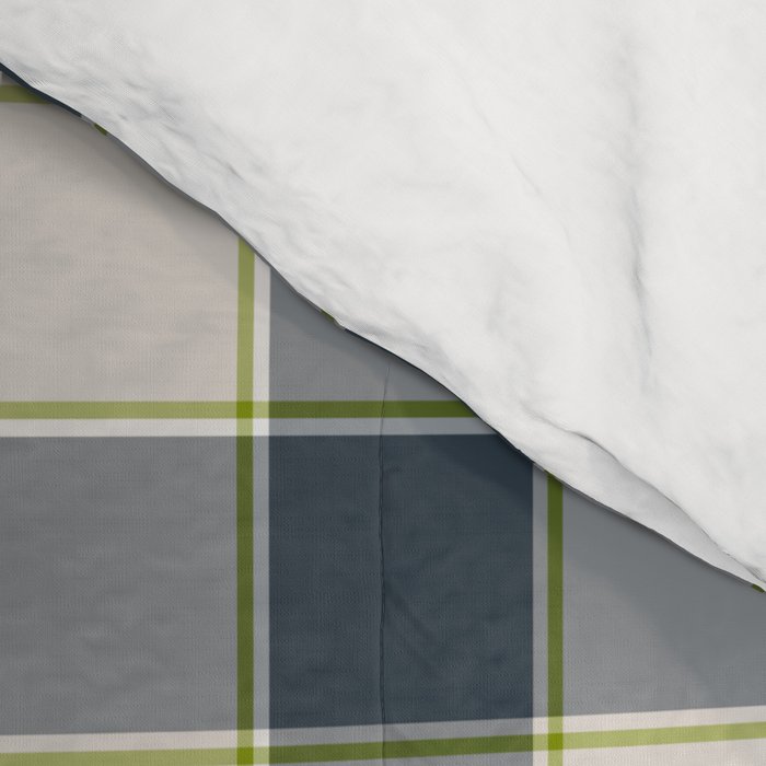 Modern Tartan in Earth Tones Comforter Gallery Image 4