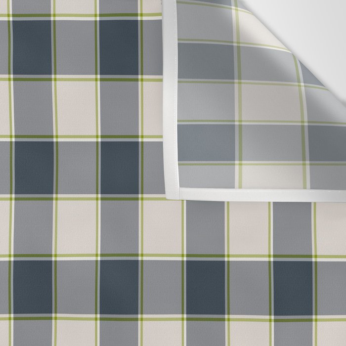 Modern Tartan in Earth Tones Wall Tapestry Gallery Image 3