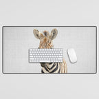 Baby Zebra - Colorful Desk Mat Gallery Image 1