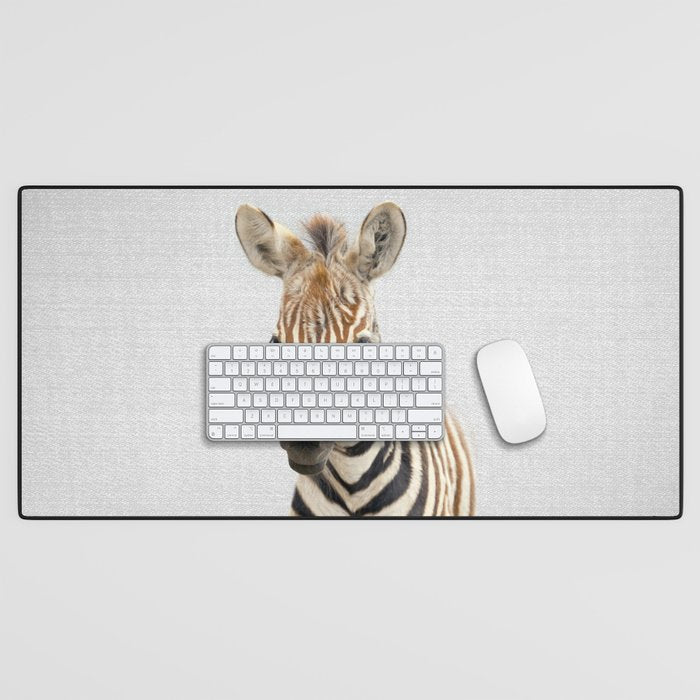 Baby Zebra - Colorful Desk Mat Gallery Image 1