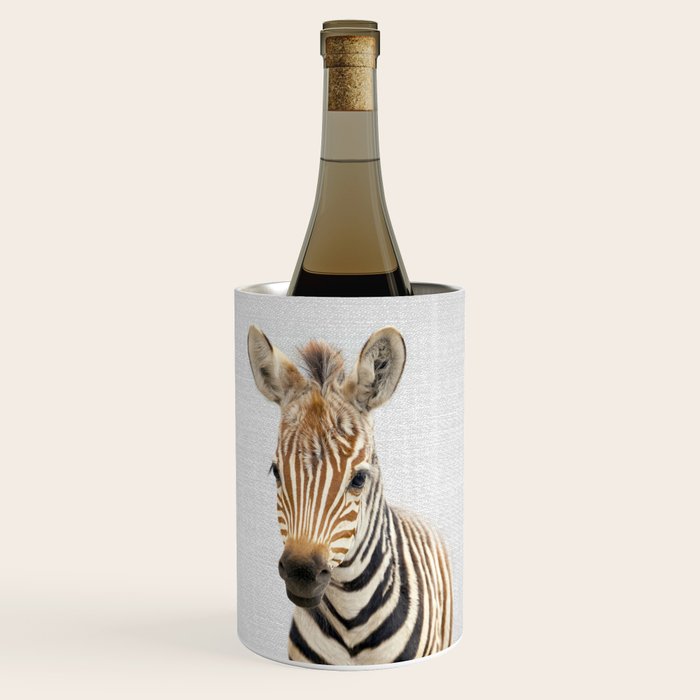 Baby Zebra - Colorful Wine Chiller Gallery Image 1
