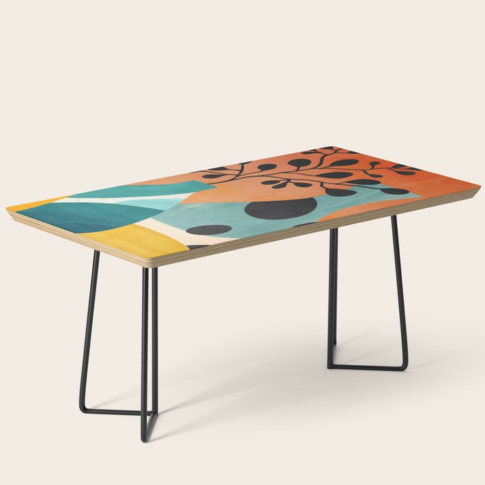 Modern Abstract Vases with Plant 2 Coffee Table Gallery Image 1