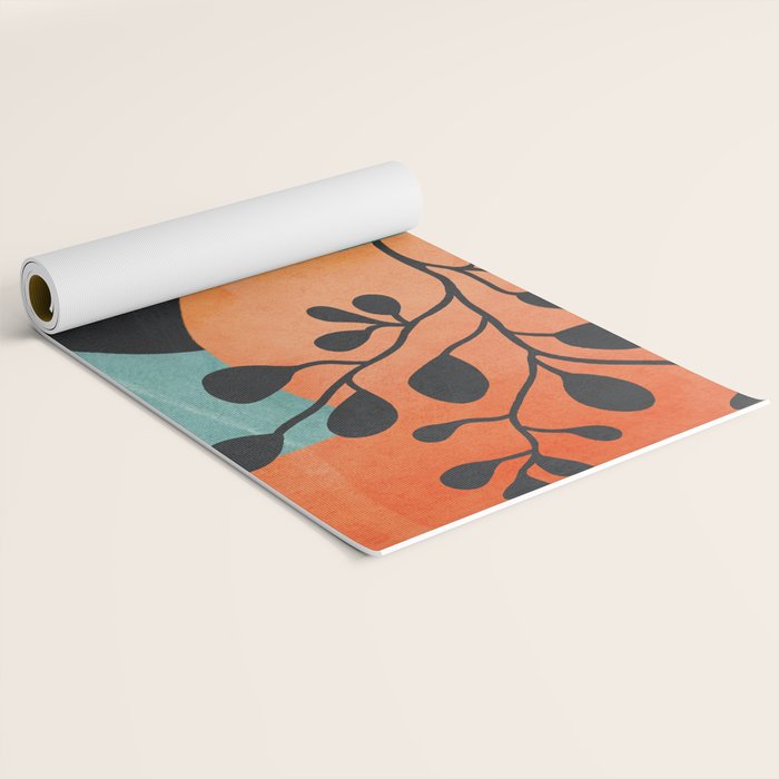 Modern Abstract Vases with Plant 2 Yoga Mat Gallery Image 2