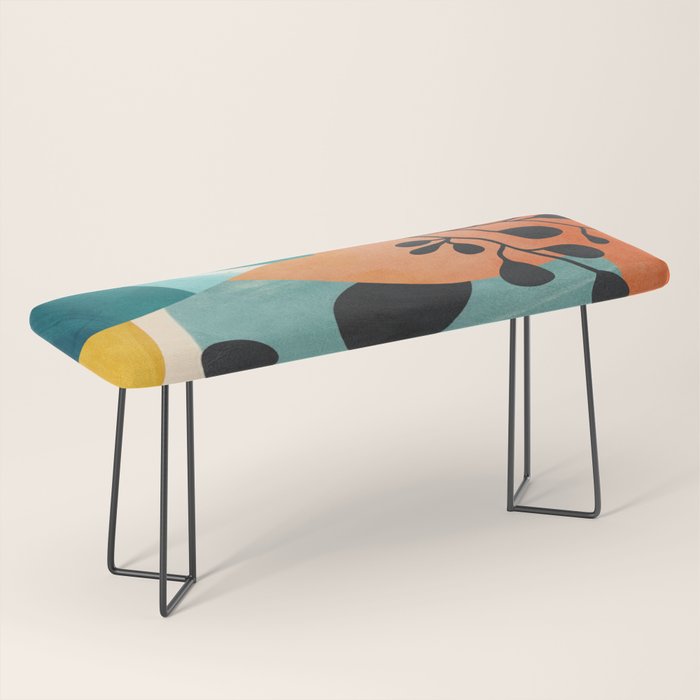 Modern Abstract Vases with Plant 2 Bench Gallery Image 1