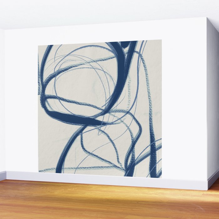 Minimal Abstract Line Art 17 Wall Mural Gallery Image 2